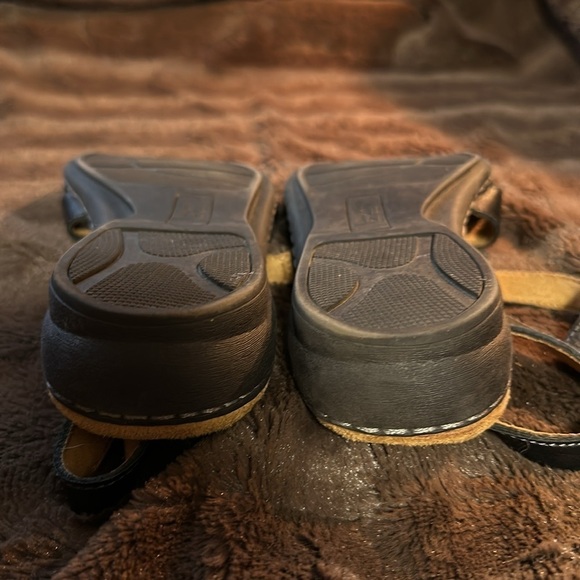 NATURAL SOLE by NATURALIZER Barroll Black Sandal Sz 8W - Picture 9 of 13